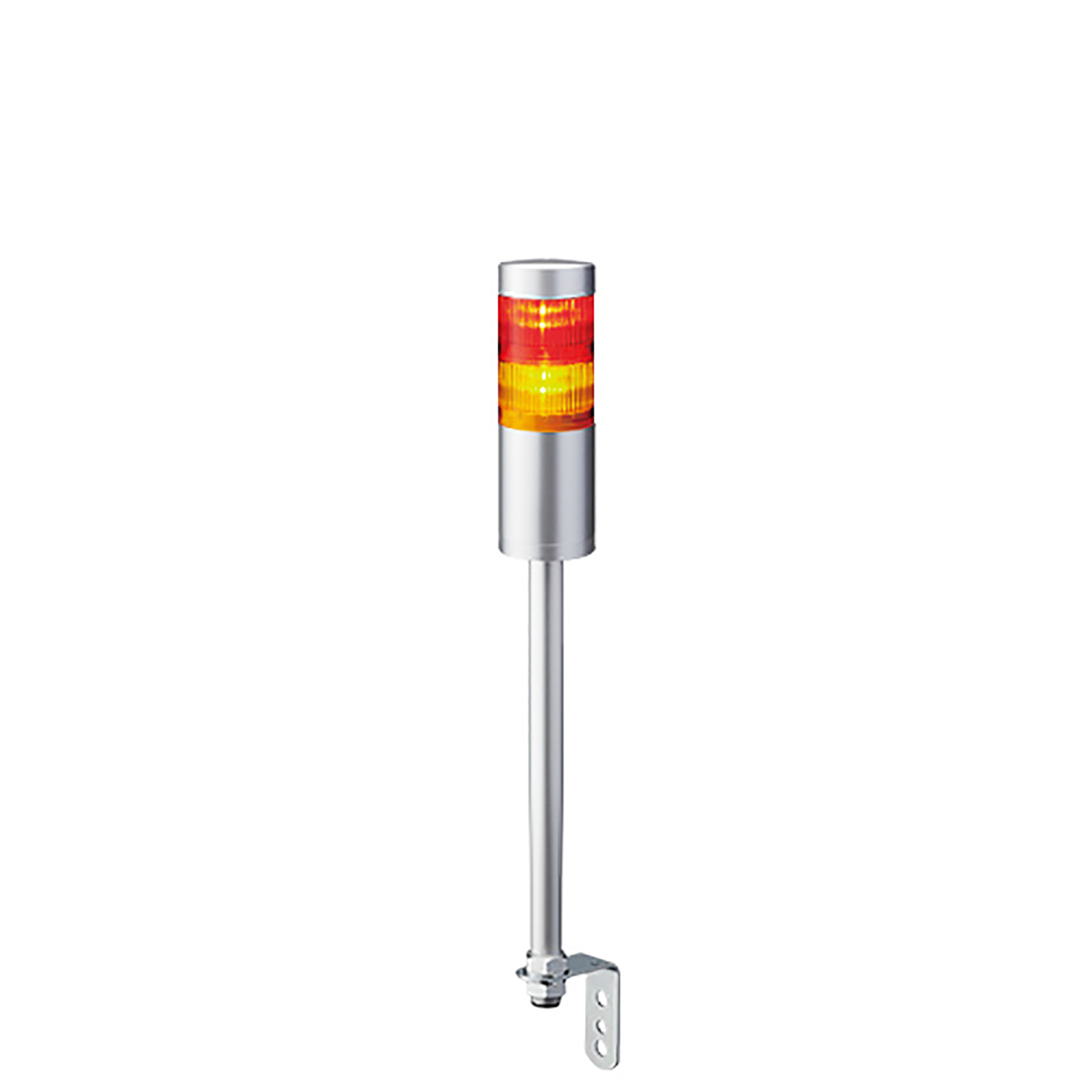 Patlite LR6 Series Clear, Green, Red, Blue, Amber Signal Tower Buzzer, 2 Lights 24V Pole Mount