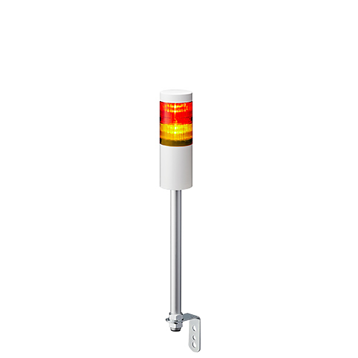 Patlite LR6 Series White, Red, Green, Clear, Blue, Amber Signal Tower Buzzer, 2 Lights 24V Pole Mount