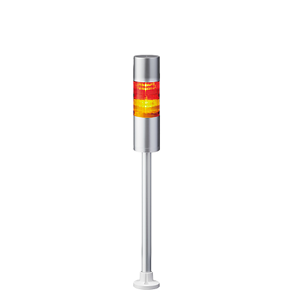 Patlite LR6 Series Amber, Blue, Clear, Green, Red, White Signal Tower Buzzer, 2 Lights 24V Pole Mount