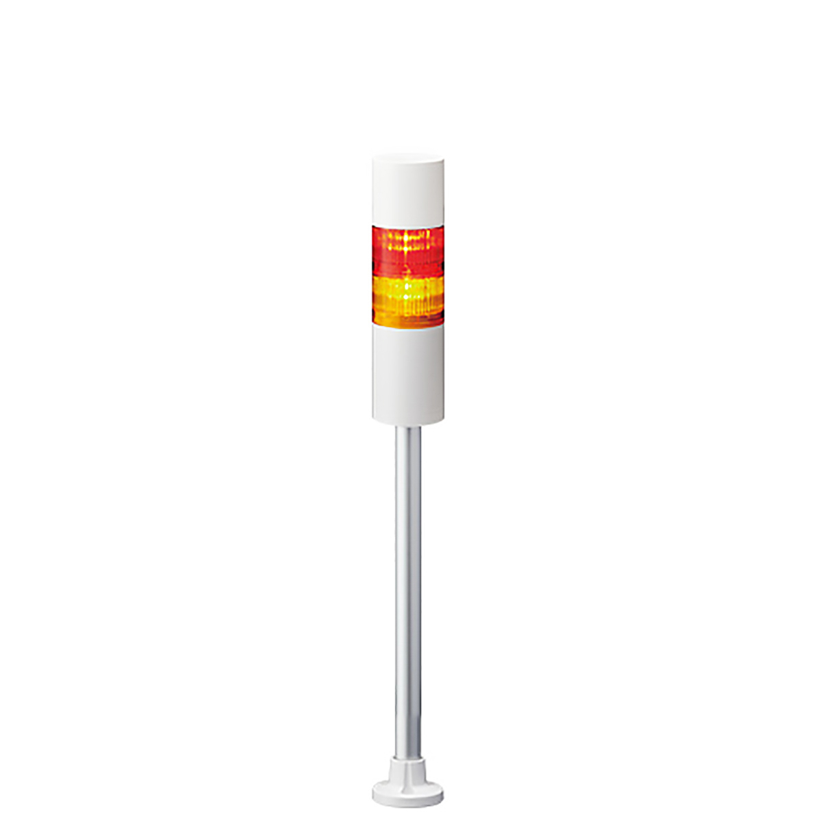 Patlite LR6 Series Signal Tower Buzzer, 2 Lights 24V Pole