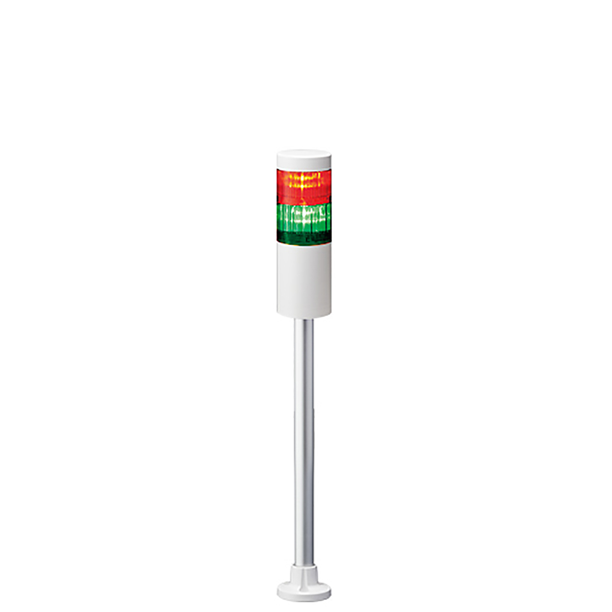 Patlite LR6 Series Amber, Green, White, Red, Blue, Clear Signal Tower Buzzer, 2 Lights 24V Pole