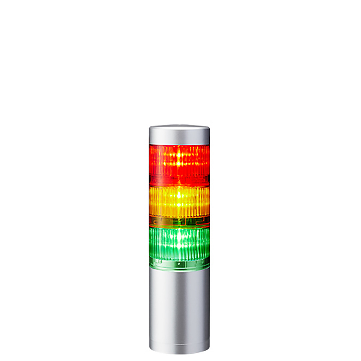 Patlite LR6 Series Signal Tower Buzzer, 3 Lights 24V dc
