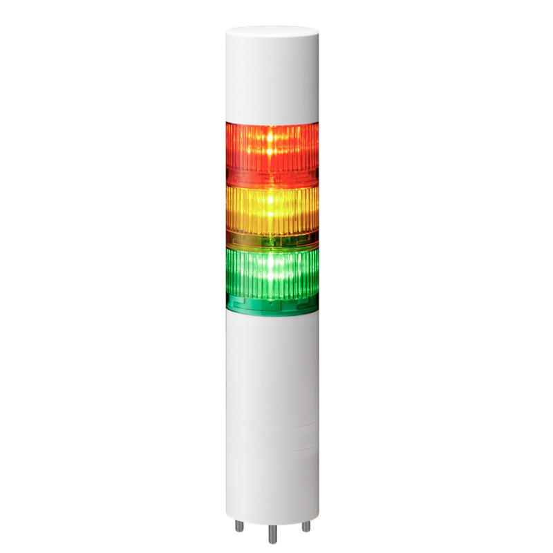 Patlite LR Series Multicolour Signal Tower Buzzer, 3 Lights 24V dc Direct