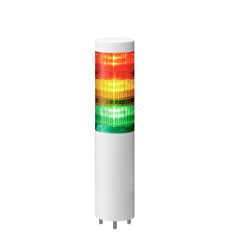 Patlite LR Series Multicolour Signal Tower No Sounder Component, 3 Lights 24V dc Direct