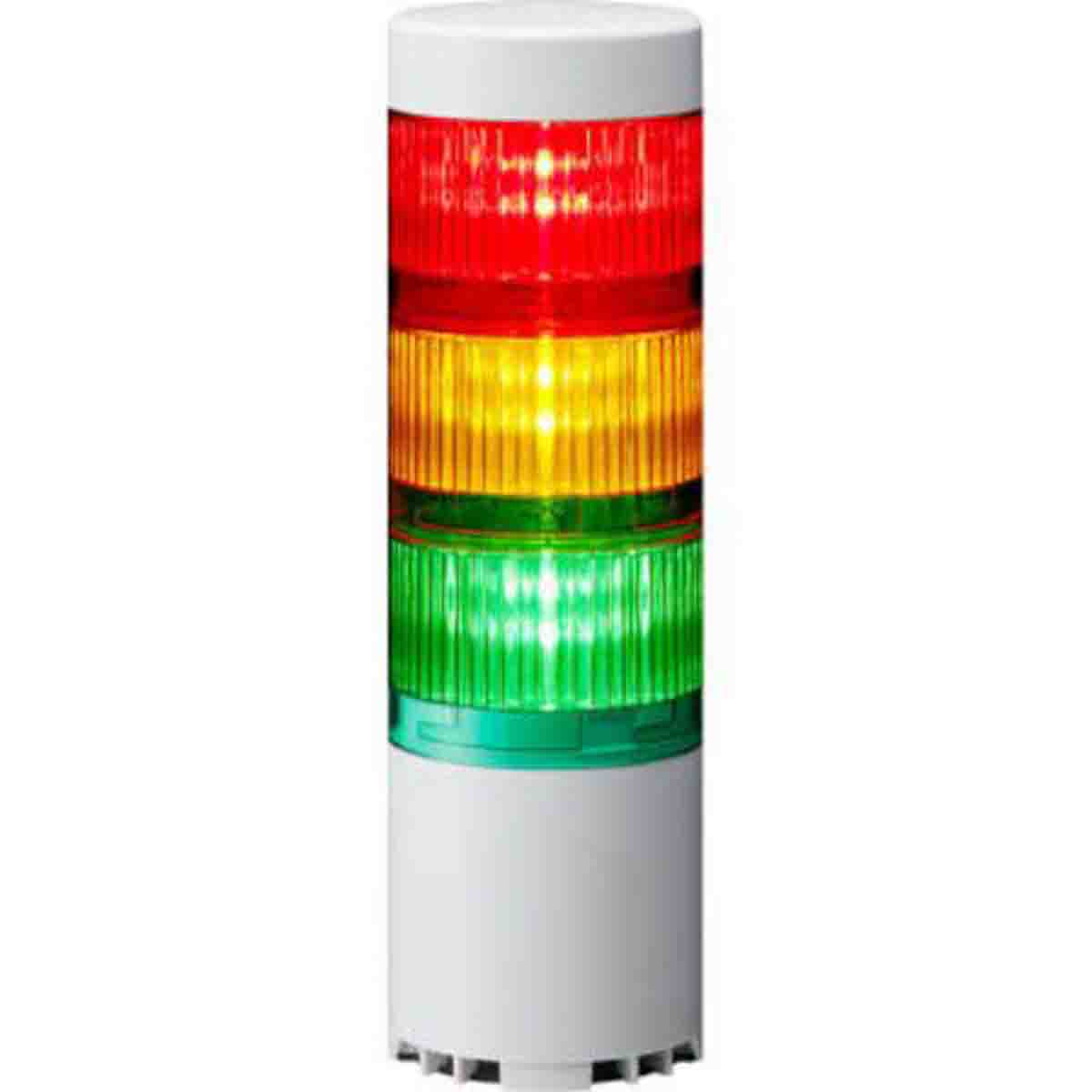 Patlite LR6-USB Series Signal Tower Buzzer, 3 Lights 5V dc Direct