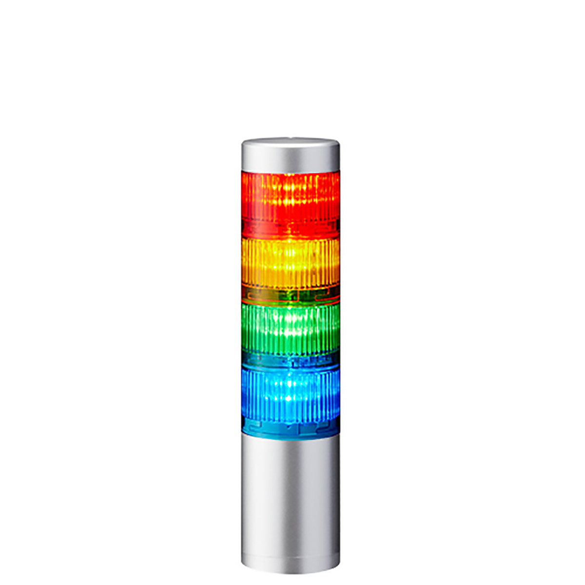 Patlite LR6 Series Blue, Clear, Green, White, Amber, Red Signal Tower Buzzer, 4 Lights 24V Direct Mount