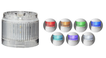 Patlite LR6 Series Yellow, White, Red, Purple, Green, Blue Multiple Effect Light Module, LED Bulb 24V, DC
