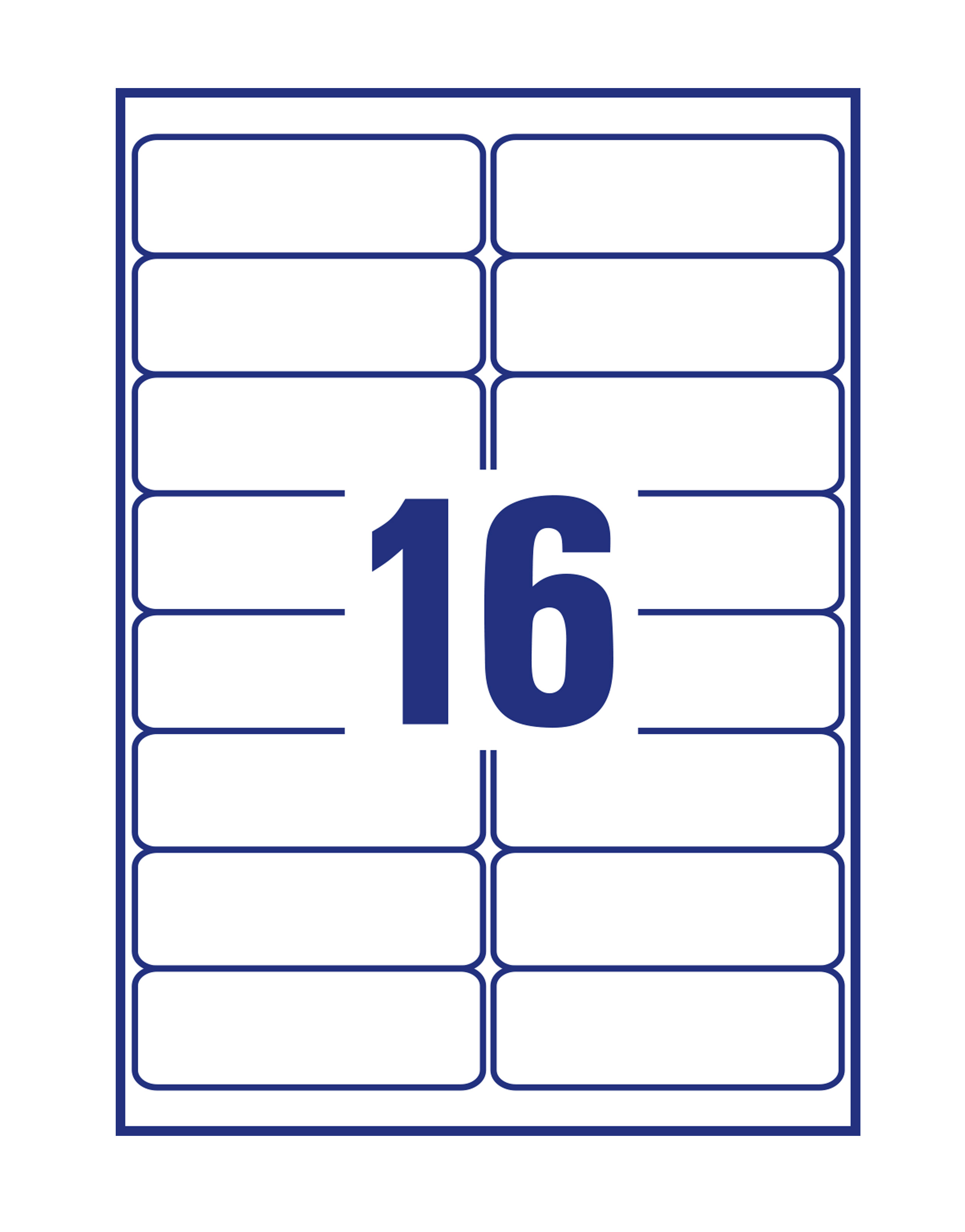 lr7162-15 Avery White Printer Label