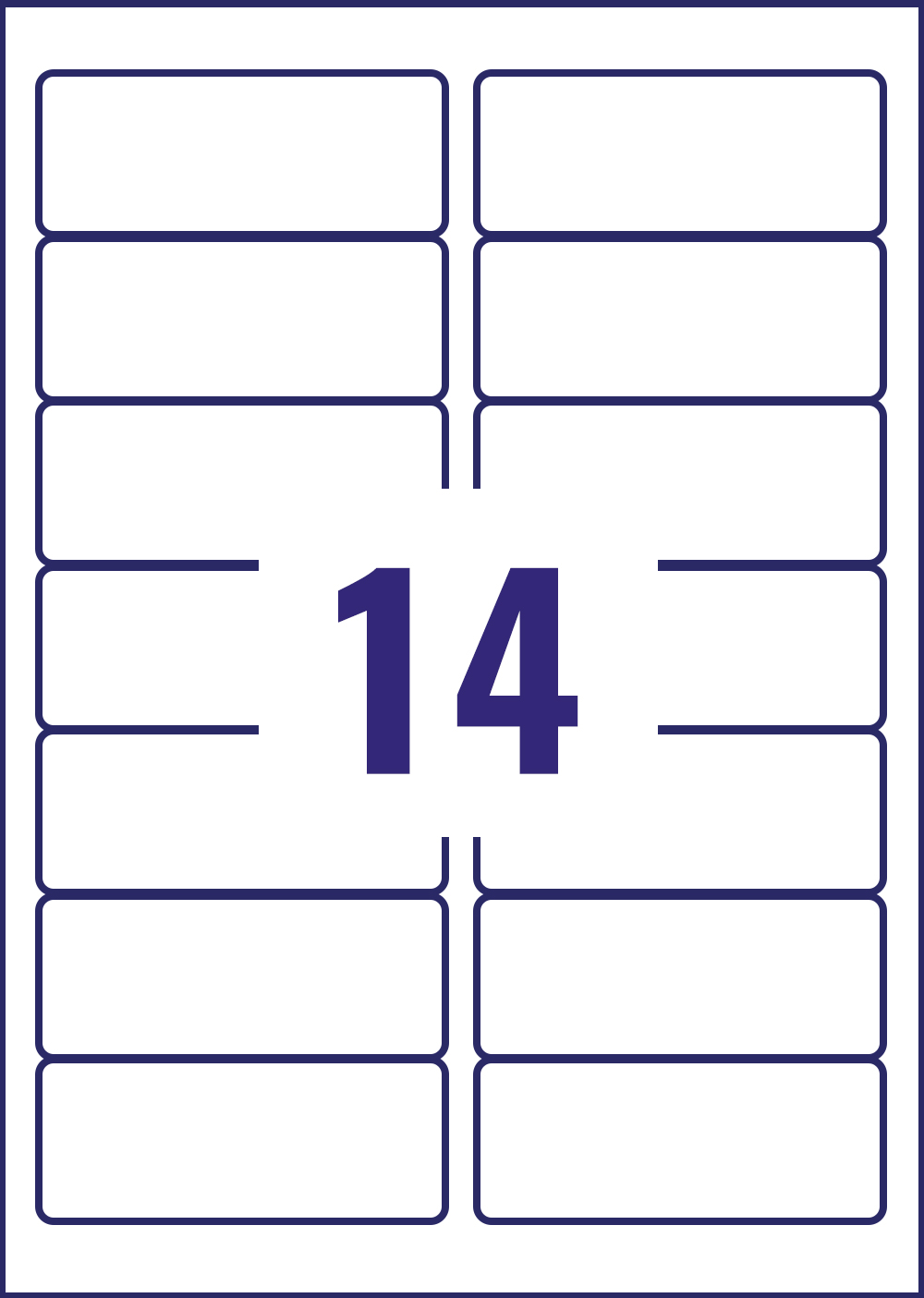 lr7163-100 Avery White Printer Label