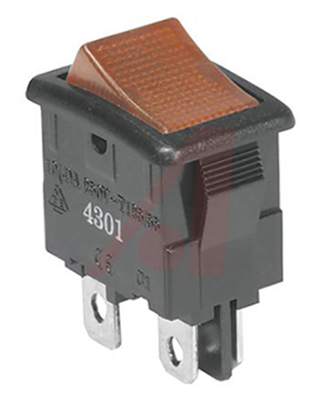 ZF Illuminated DPST, On-Off On-None-On Rocker Switch Panel