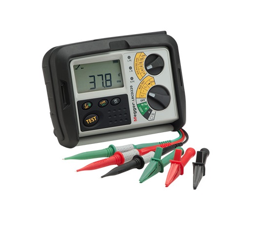 Megger LRCD220-EN-BS Loop Impendence & RCD Combined Tester, Loop Impedance Test Type 2 Wire 500V, RCD Test Type AC, DC,