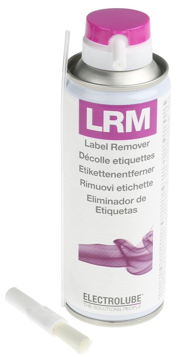 Electrolube 200 ml Aerosol Label Remover, Removes Label