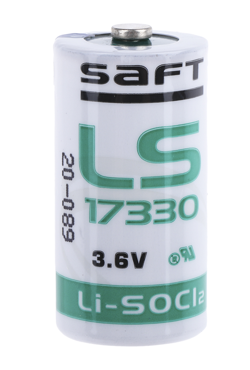 Saft Lithium Thionyl Chloride 3.6 V IEC 60086-4, IEC 60079-11 Battery, 2.1 Ah, 16.5 mm x 33.4 mm