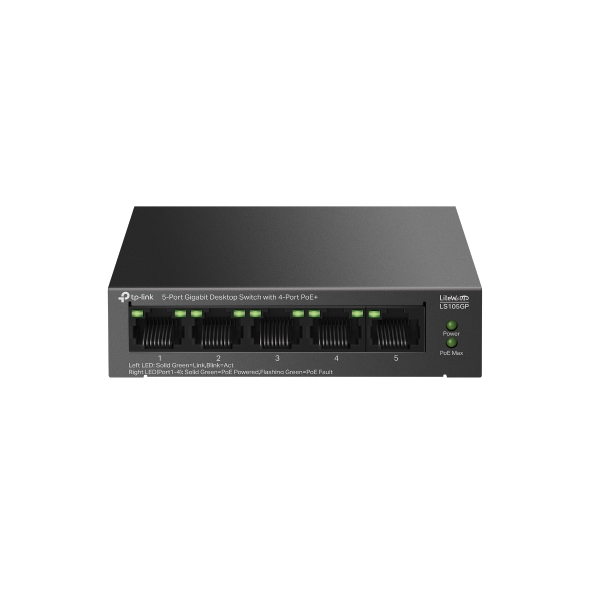 TP-Link LS105GP Network 4 Port Network Switch Power Over Ethernet