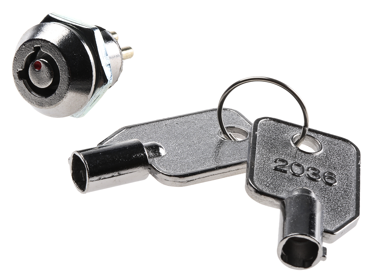 Lorlin Key Switch, DPST, 4A 2-Way
