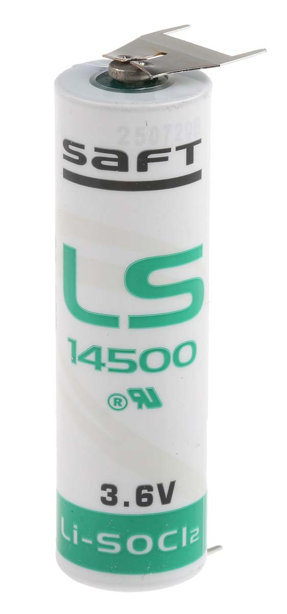 Saft LS 14500 Lithium Thionyl Chloride AA Battery 3.6 V