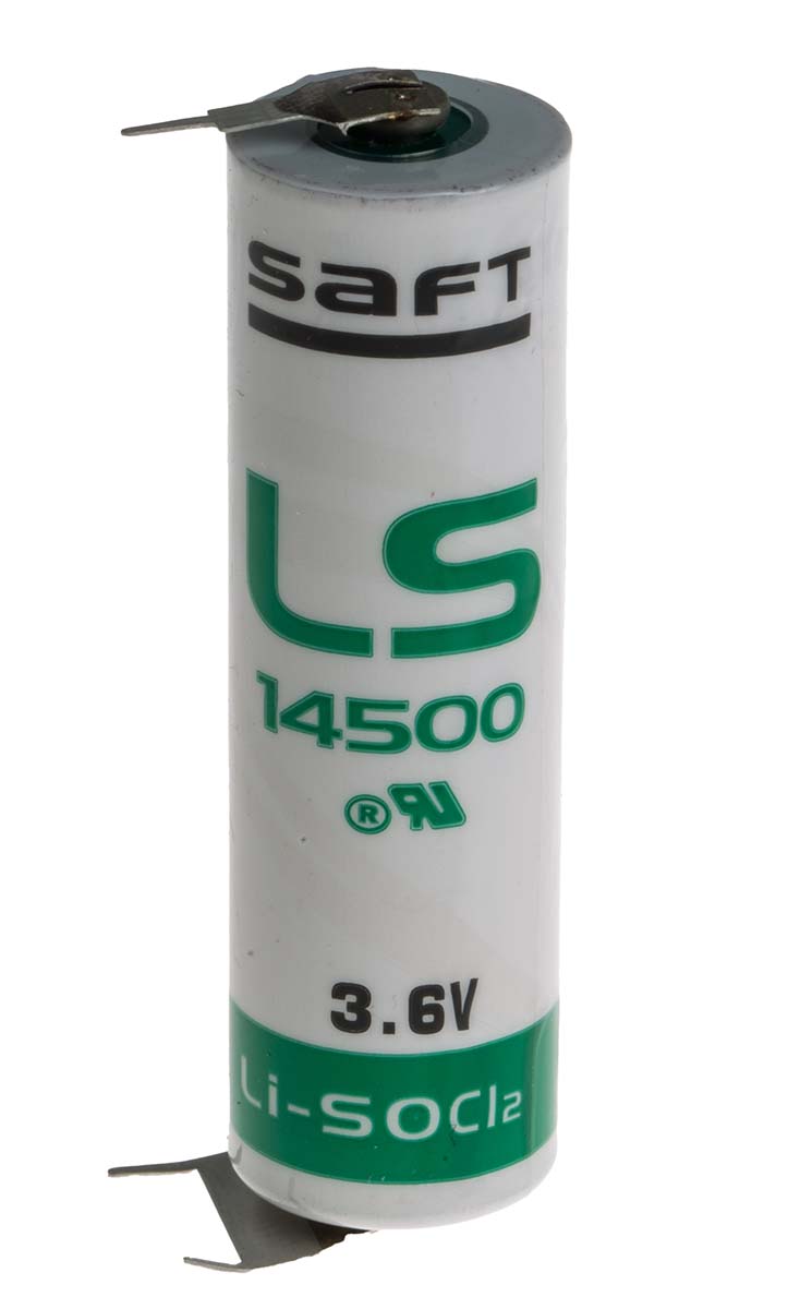 Saft LS 14500 Lithium Thionyl Chloride AA Battery 3.6 V