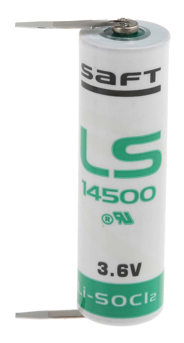 Saft LS 14500 Lithium Thionyl Chloride AA Battery 3.6 V