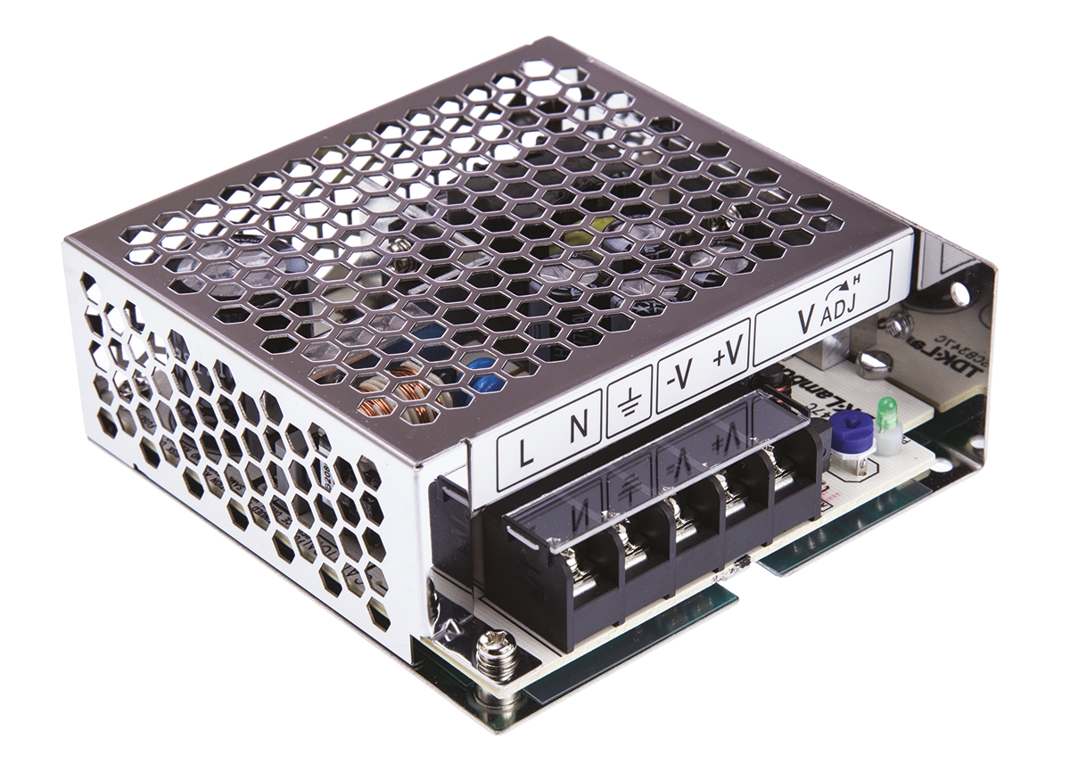 TDK-Lambda Switching Power Supply, LS50-5 5V dc, 10A, 50 W, Input 88V ac to  370 V dc, 264V ac