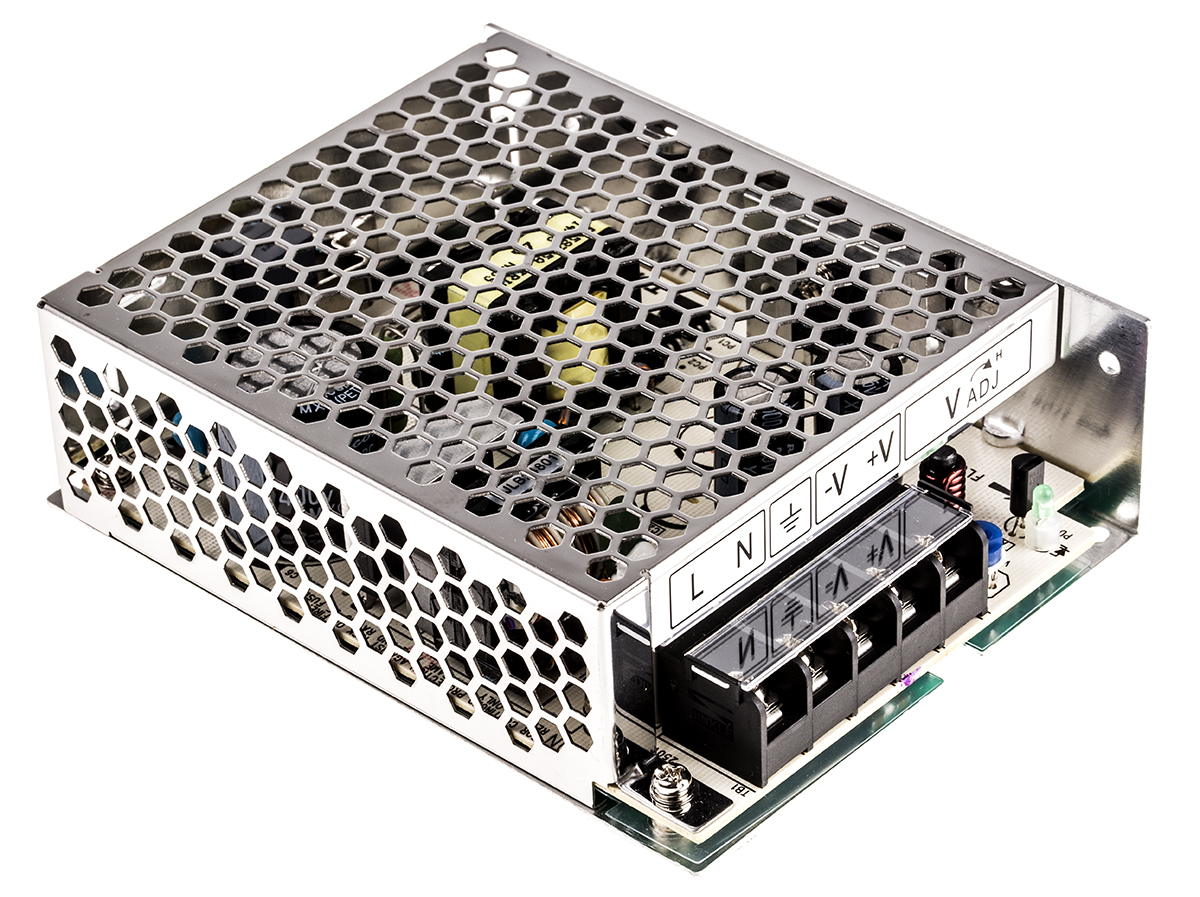 TDK-Lambda Switching Power Supply, LS75-24 24V dc, 3.2A, 75 W, Input 88V ac to  370 V dc, 264V ac