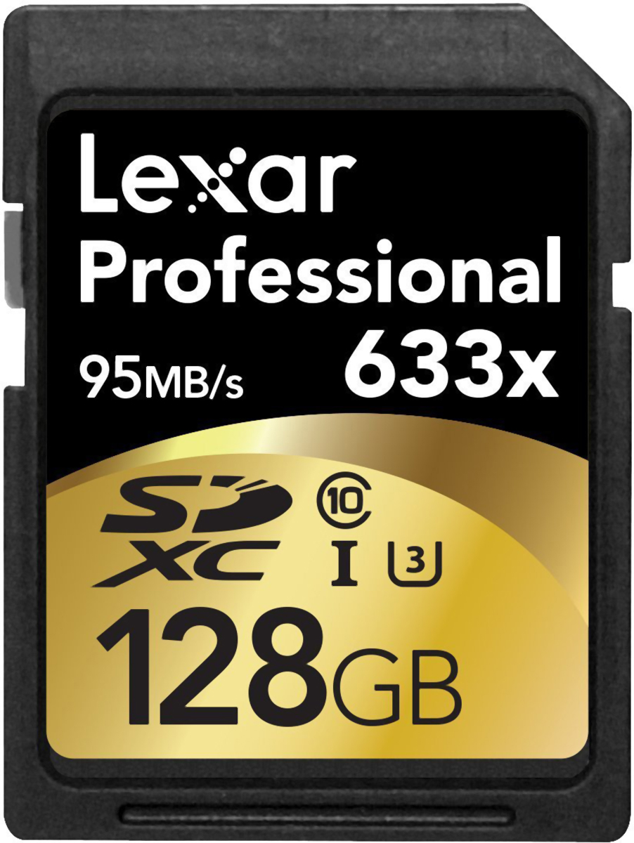 Lexar 128 GB SDXC SD Card, UHS 1 U3, Class 10
