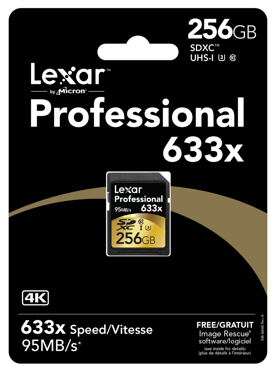 lsd256cbeu633 Lexar 256 GB SDXC SD Card, UHS 1 U3, Class 10