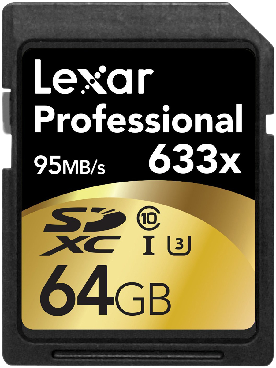 Lexar 64 GB SDXC SD Card, Class 10, UHS 1 U3