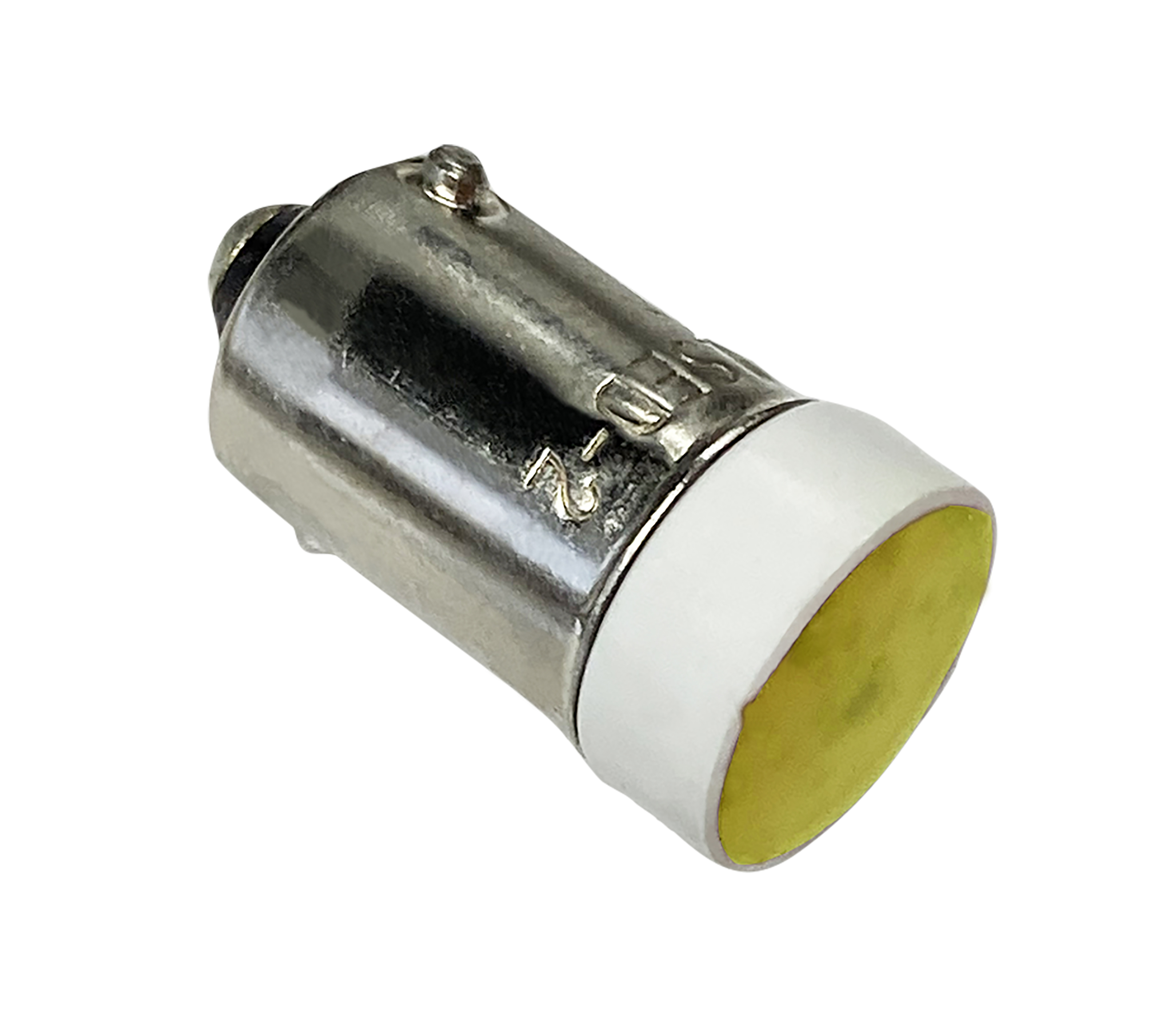 Idec Yellow Indicator Lamp Multichip, 24V, BA9 Base, 10.6 mm Diameter, 200mcd