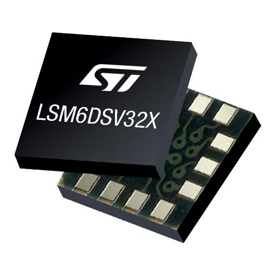 STMicroelectronics 6 Axis Surface Sensor 1.71 V 3.6V, I2C, MIPI I3CSM, SPI, LGA-14L, 14-Pin