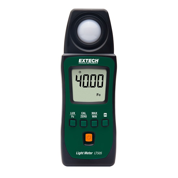 Extech LT505 Light Meter, 999.9lx to 400000 lx, ±3 %