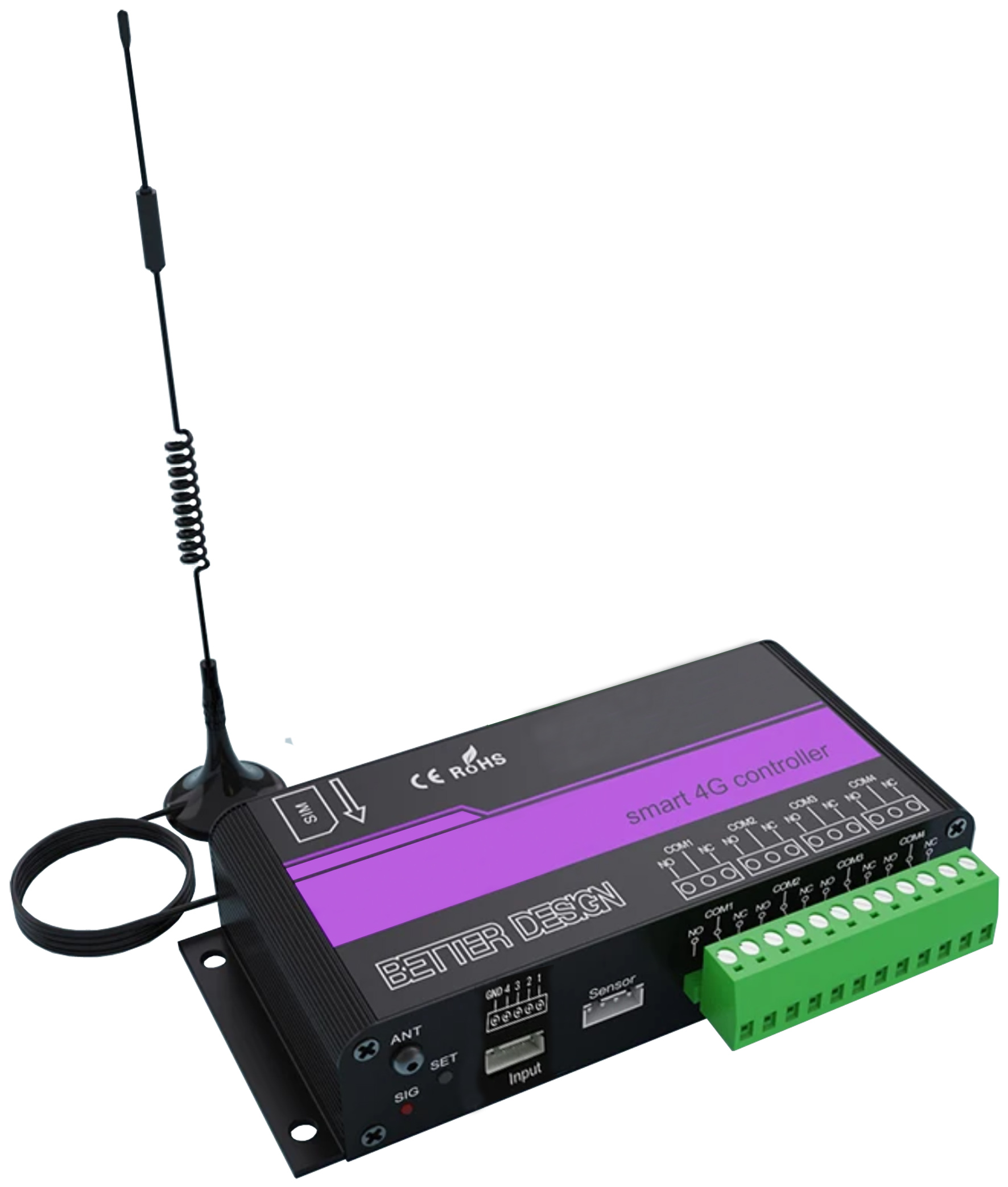 Seeit LTE-RELAY04-EC Relay Control Module LTE Communication, Control Module for Industrial and IoT Applications over LTE