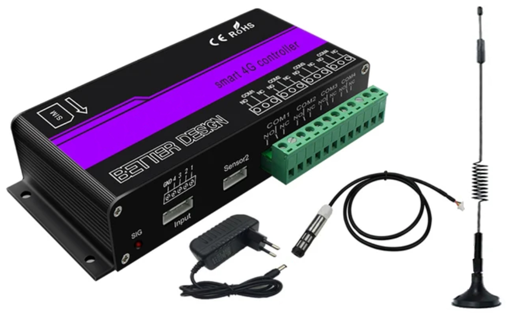 lte-relay04-ec Seeit LTE-RELAY04-EC Relay Control Module LTE Communication, Control Module for Industrial and IoT Applications over LTE