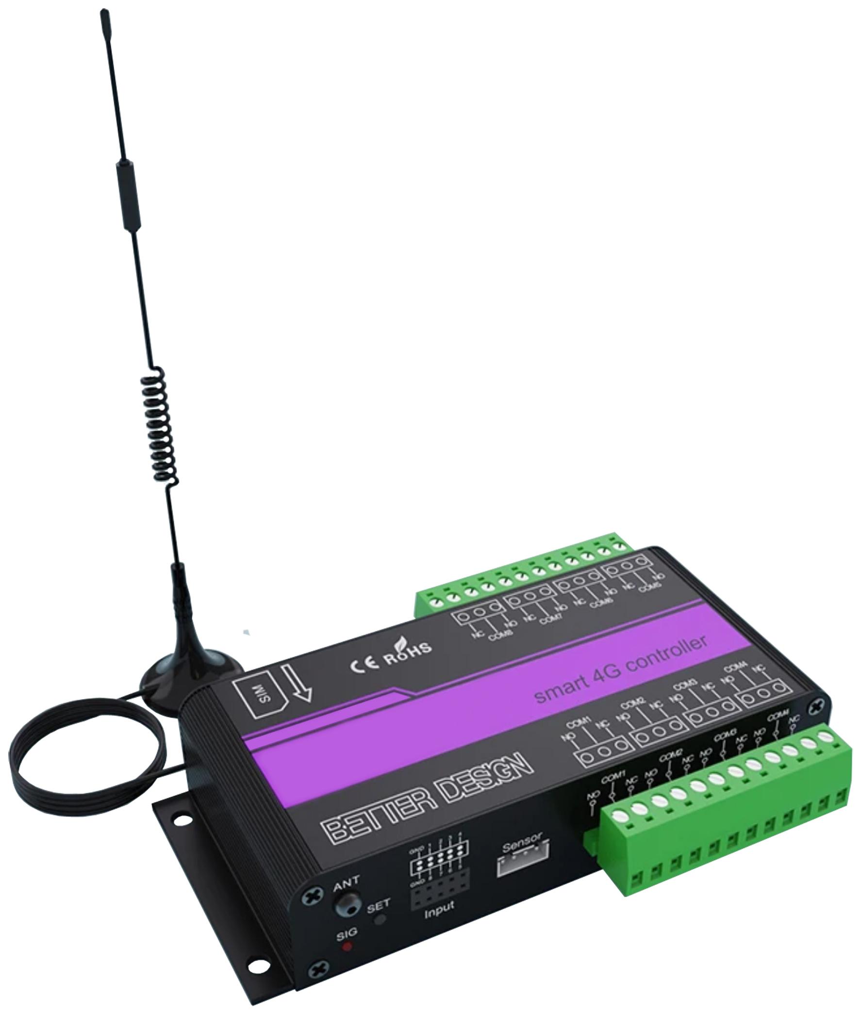 Seeit LTE-RELAY08-EC Relay Control Module LTE Communication, Control Module for Industrial and IoT Applications over LTE
