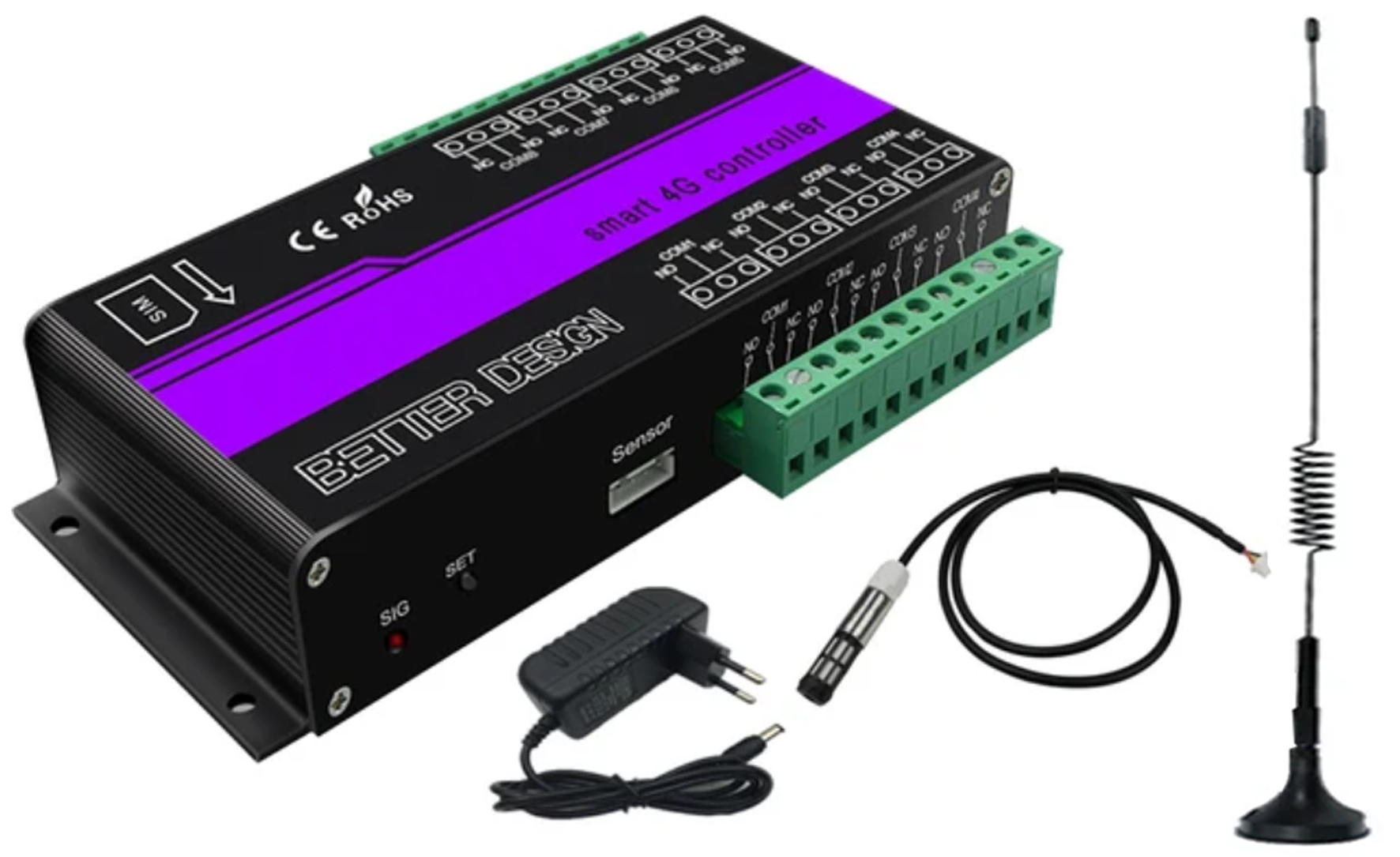 lte-relay08-ec Seeit LTE-RELAY08-EC Relay Control Module LTE Communication, Control Module for Industrial and IoT Applications over LTE