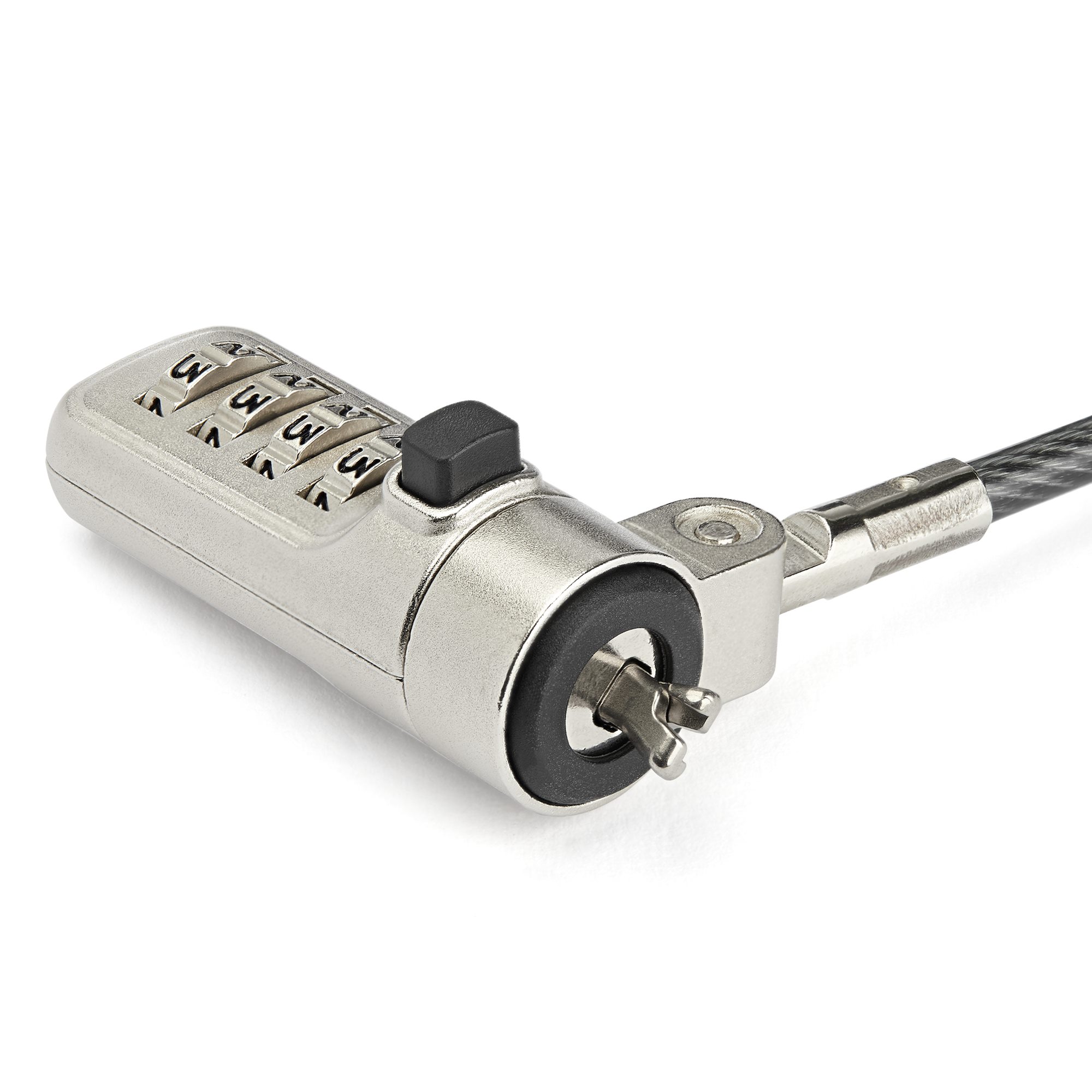 ltlocknbl StarTech.com Laptop Lock Cable Lock Combination Lock for use with Noble Wedge Slot Devices