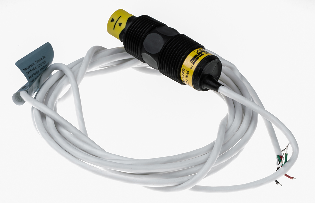 Flowline Switch-Tek Series Ultrasonic Level Switch Ultrasonic Level Sensor, Vertical, Fluorelastomer, Housing