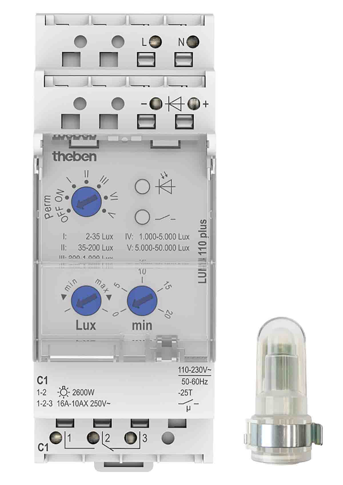 Theben Analogue LUNA 110 plus Twilight Switch 230V ac