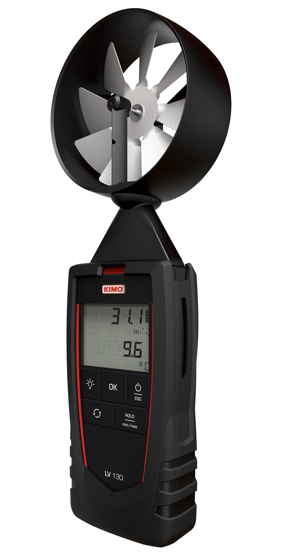 KIMO Rotary Vane Anemometer, Measures Air Flow, Air Velocity, 35 m/s
