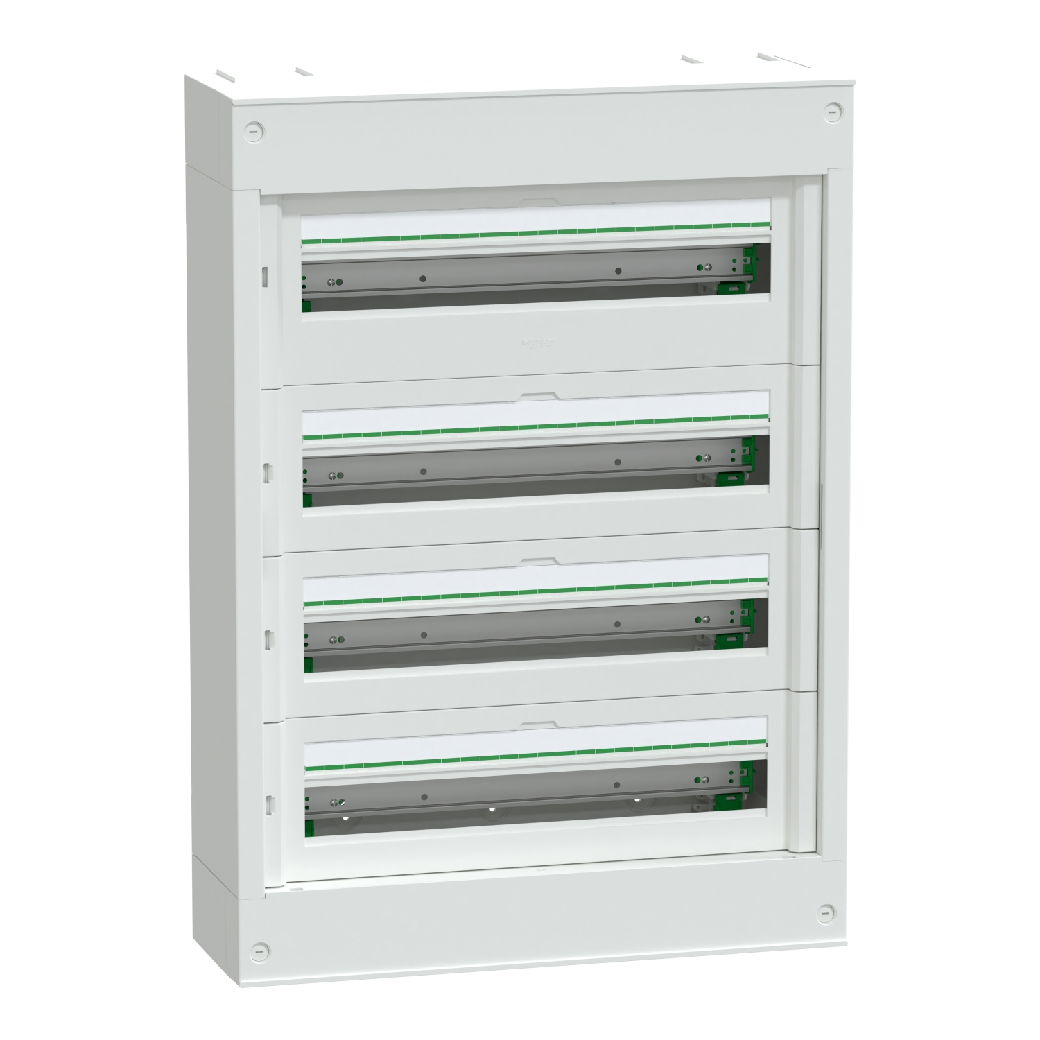 Schneider Electric White Plastic PrismaSeT S Control Station Enclosure - 4 Hole