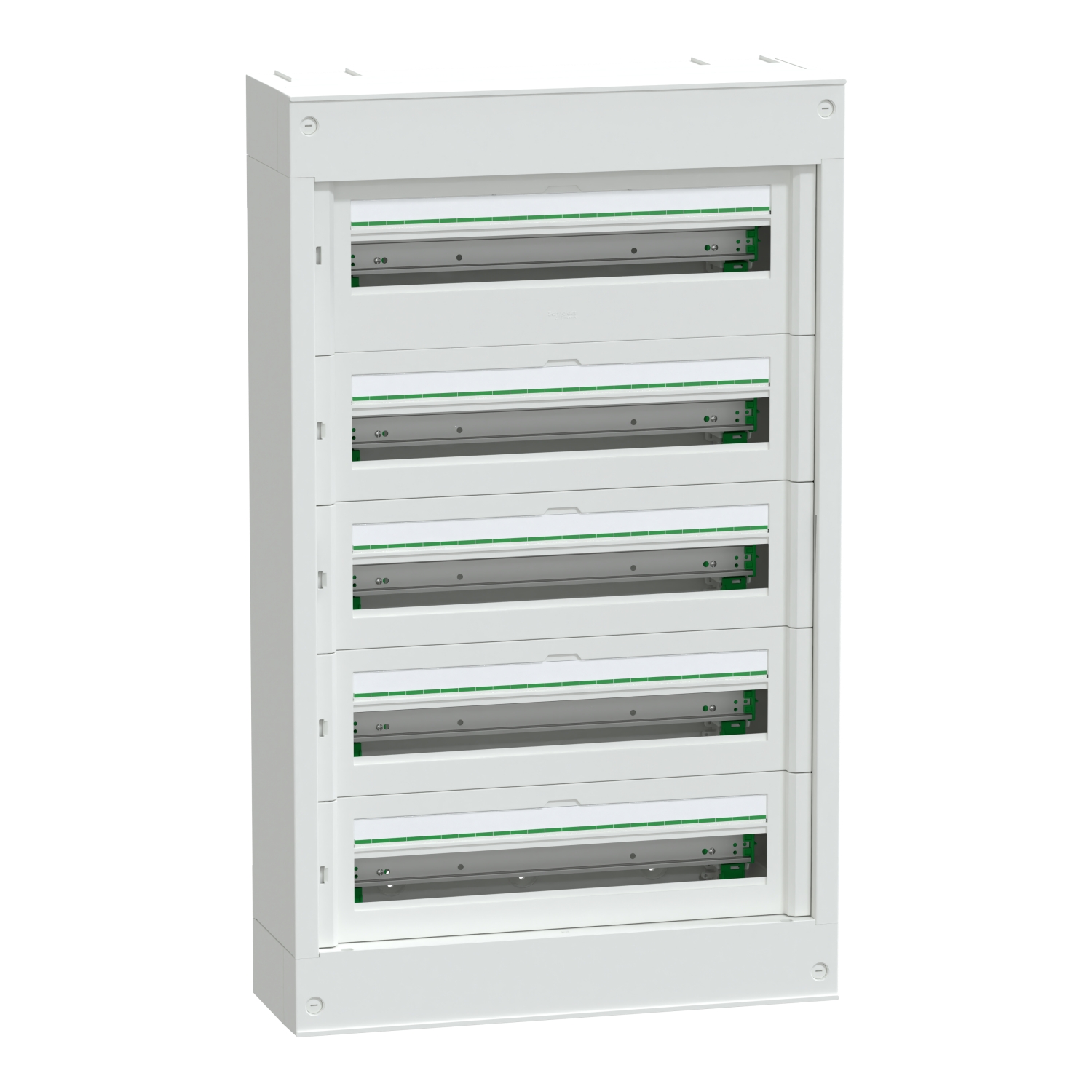 Schneider Electric White Plastic PrismaSeT S Control Station Enclosure - 5 Hole
