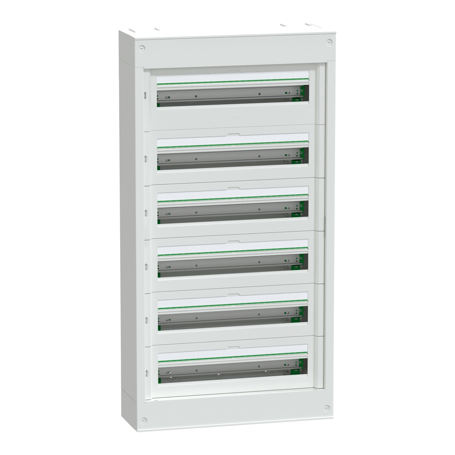 Schneider Electric White Plastic PrismaSeT S Control Station Enclosure - 6 Hole