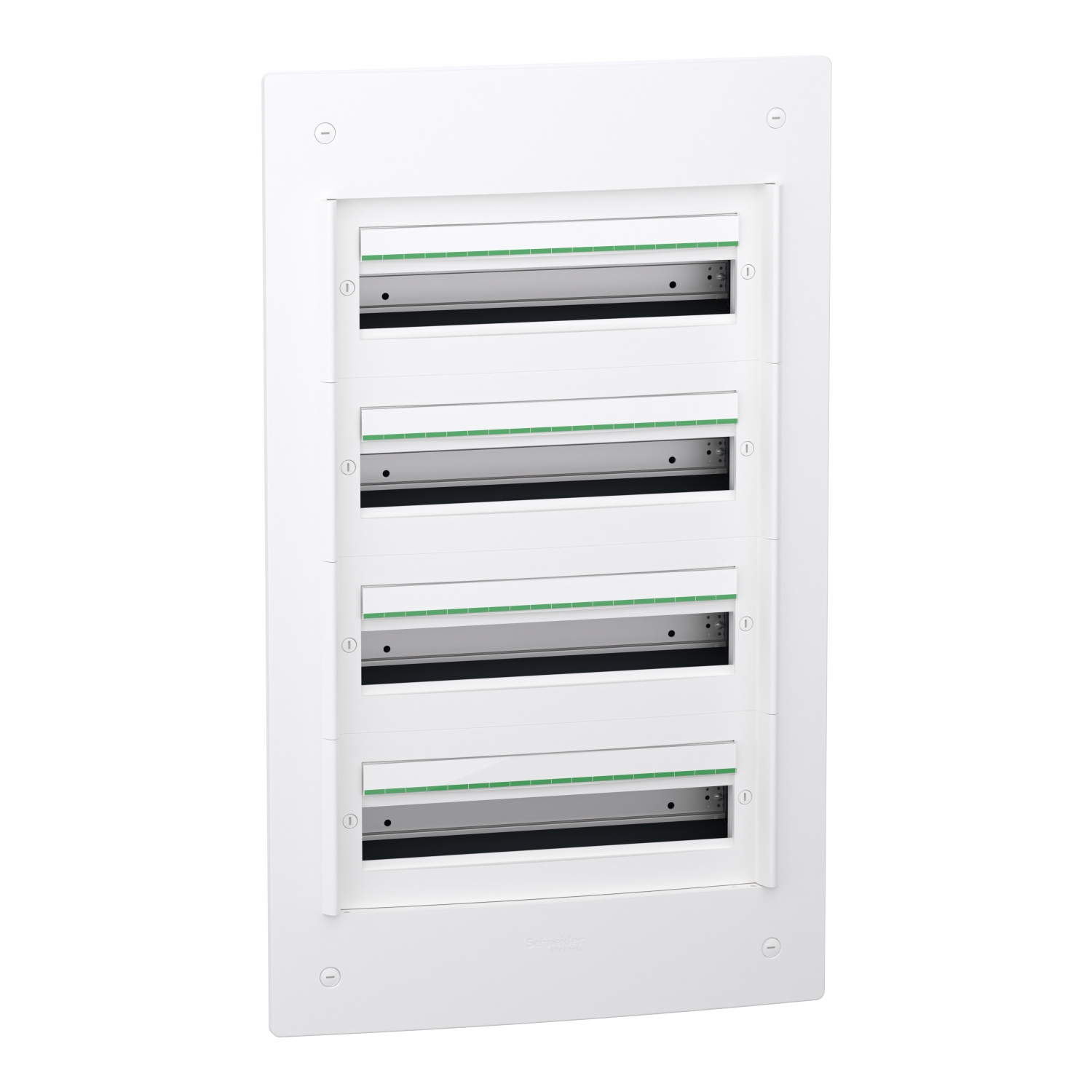 Schneider Electric White Plastic PrismaSeT XS Control Station Enclosure - 4 Hole