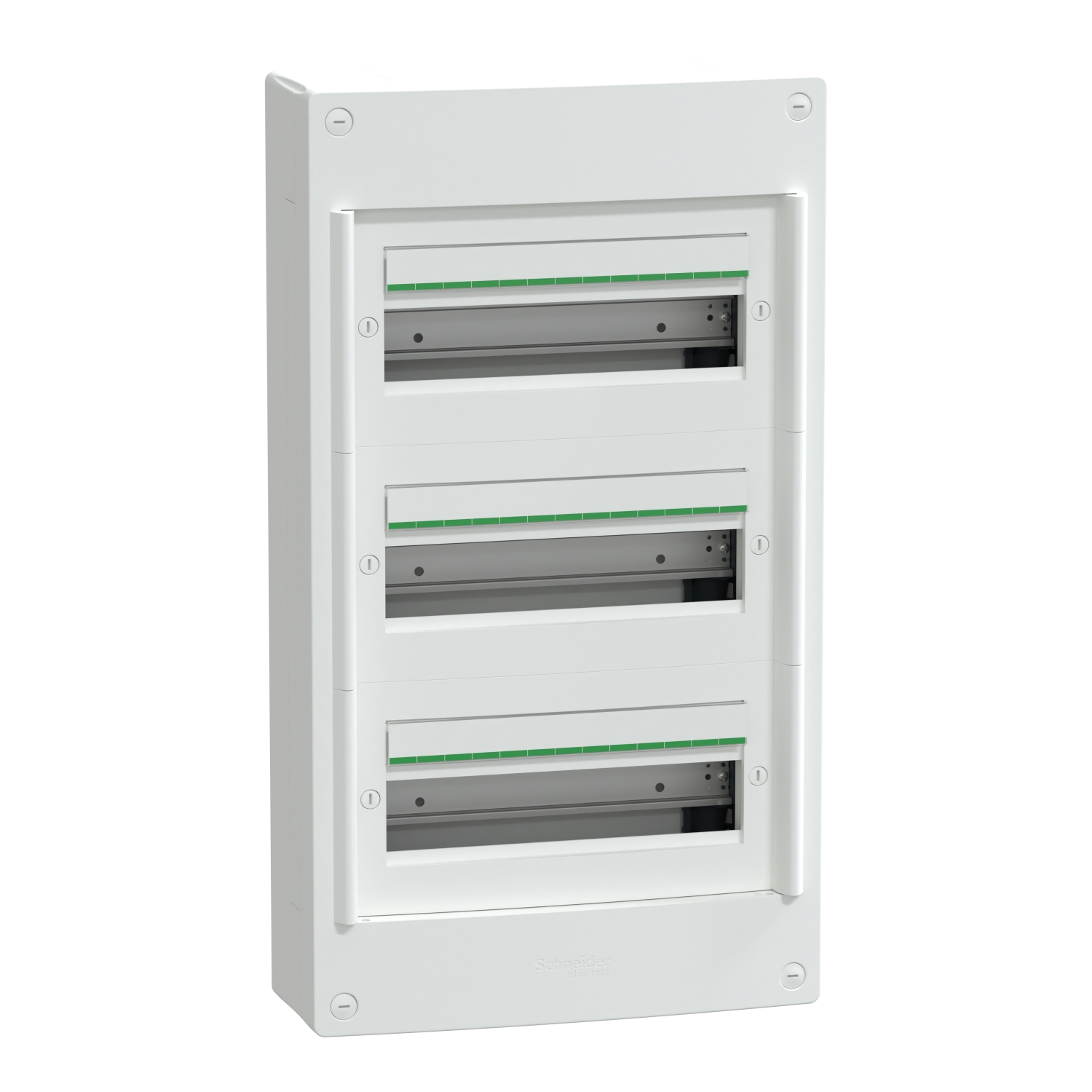 Schneider Electric White Plastic PrismaSeT XS Control Station Enclosure - 3 Hole