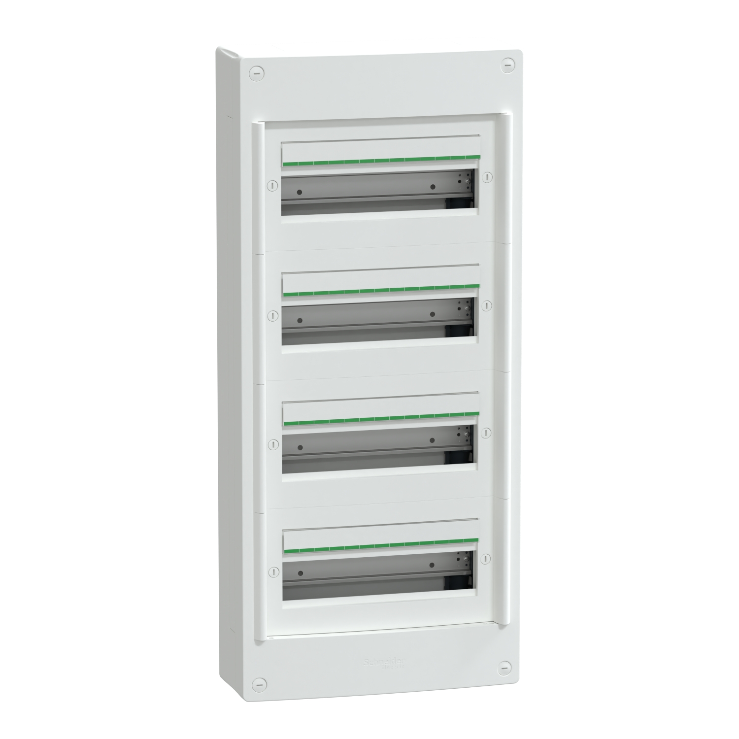Schneider Electric White Plastic PrismaSeT XS Control Station Enclosure - 4 Hole