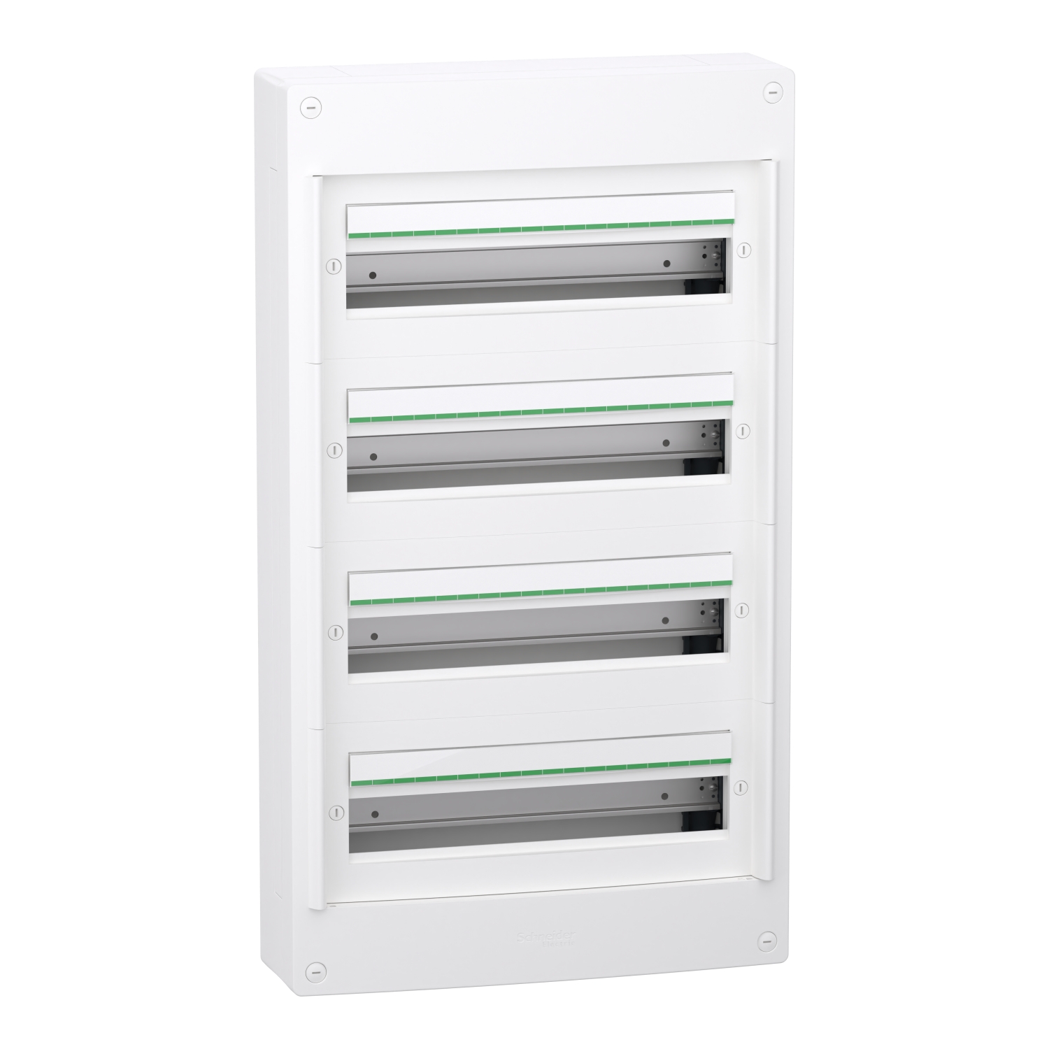 Schneider Electric White Plastic PrismaSeT XS Control Station Enclosure - 4 Hole