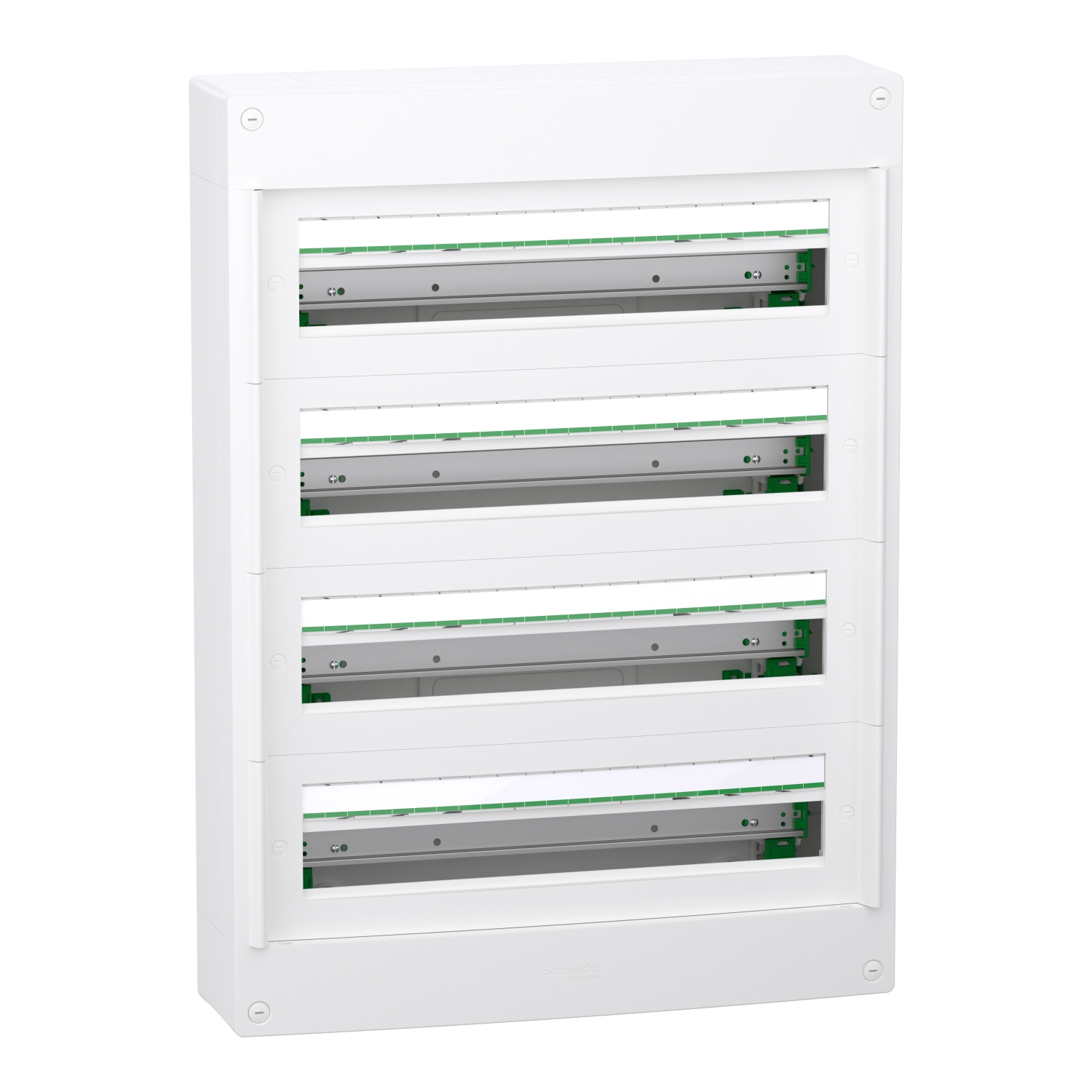 Schneider Electric White Plastic PrismaSeT XS Control Station Enclosure - 4 Hole