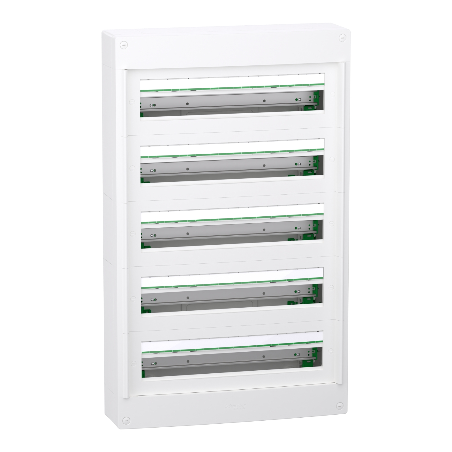 Schneider Electric White Plastic PrismaSeT XS Control Station Enclosure - 5 Hole