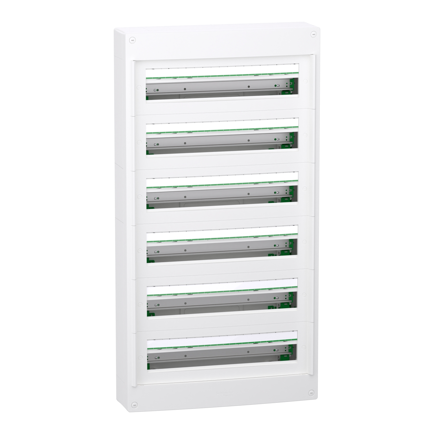 Schneider Electric White Plastic PrismaSeT XS Control Station Enclosure - 6 Hole