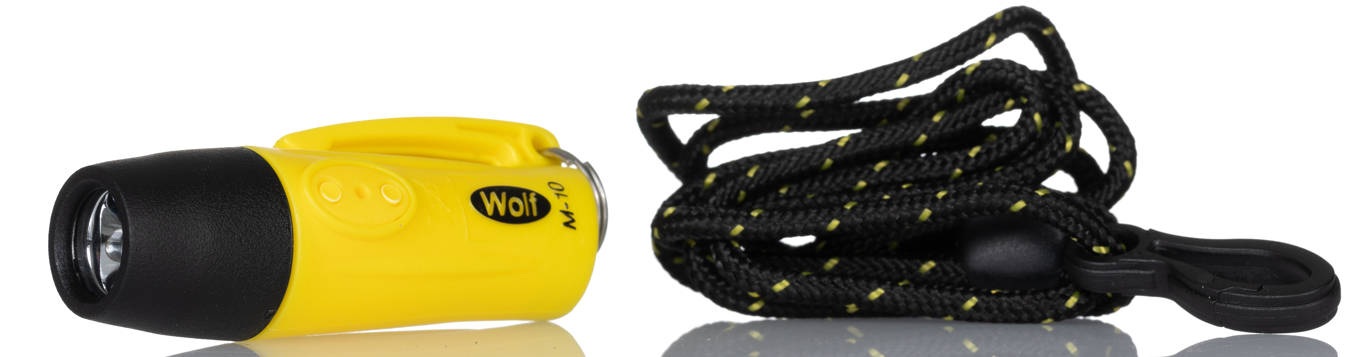 Wolf Safety IECEx, ATEX LED Pocket Torch Yellow 30 cd, 68 mm