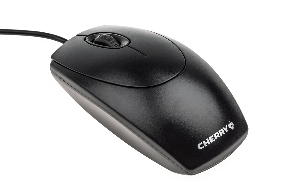 m-5450 Cherry M5450 3 Button Wired Standard Optical Mouse Black